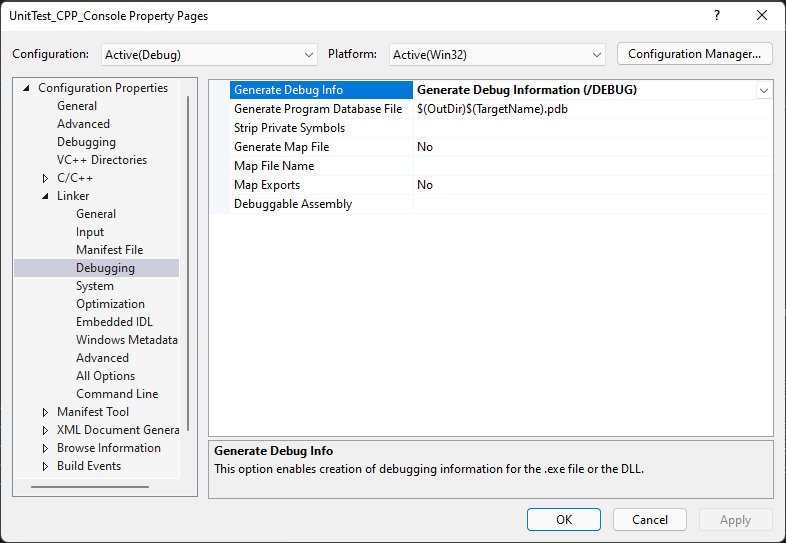 GeneratePDBsforCPlusPlus Generate PDBs for builds in C++