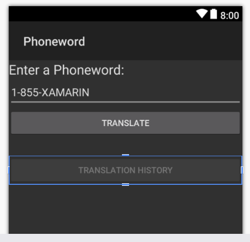 Button reflects new string value