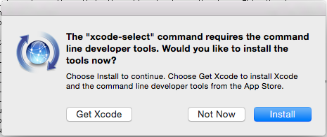 Installing the command line tools