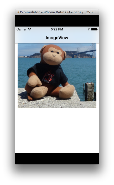 Sample content not overlapped by a translucent UIKit bar