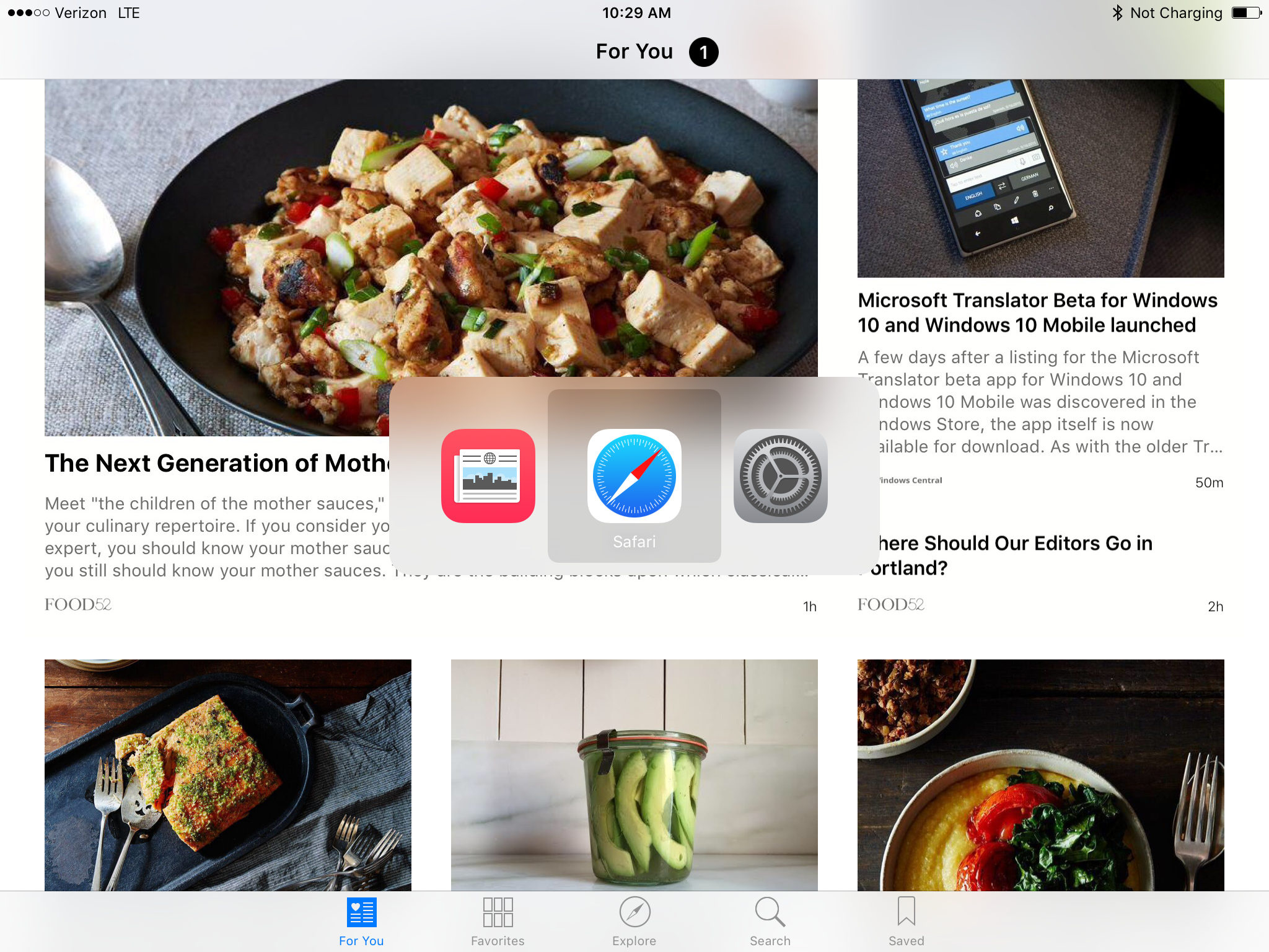 The app switcher
