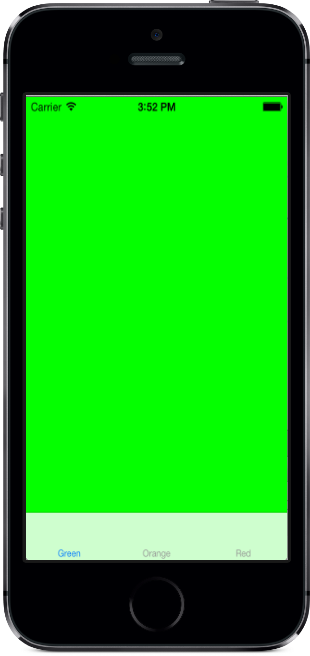 Sample tabbed app