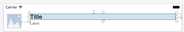Pinning the Title to the top, left and right of the Cells Content View