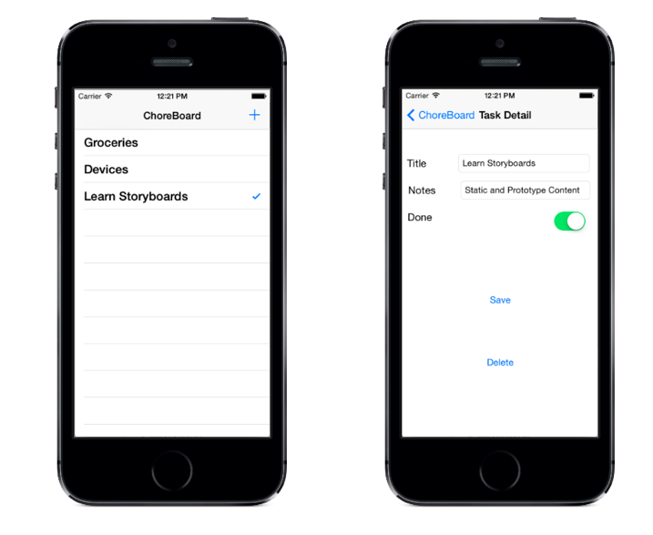 Finished app