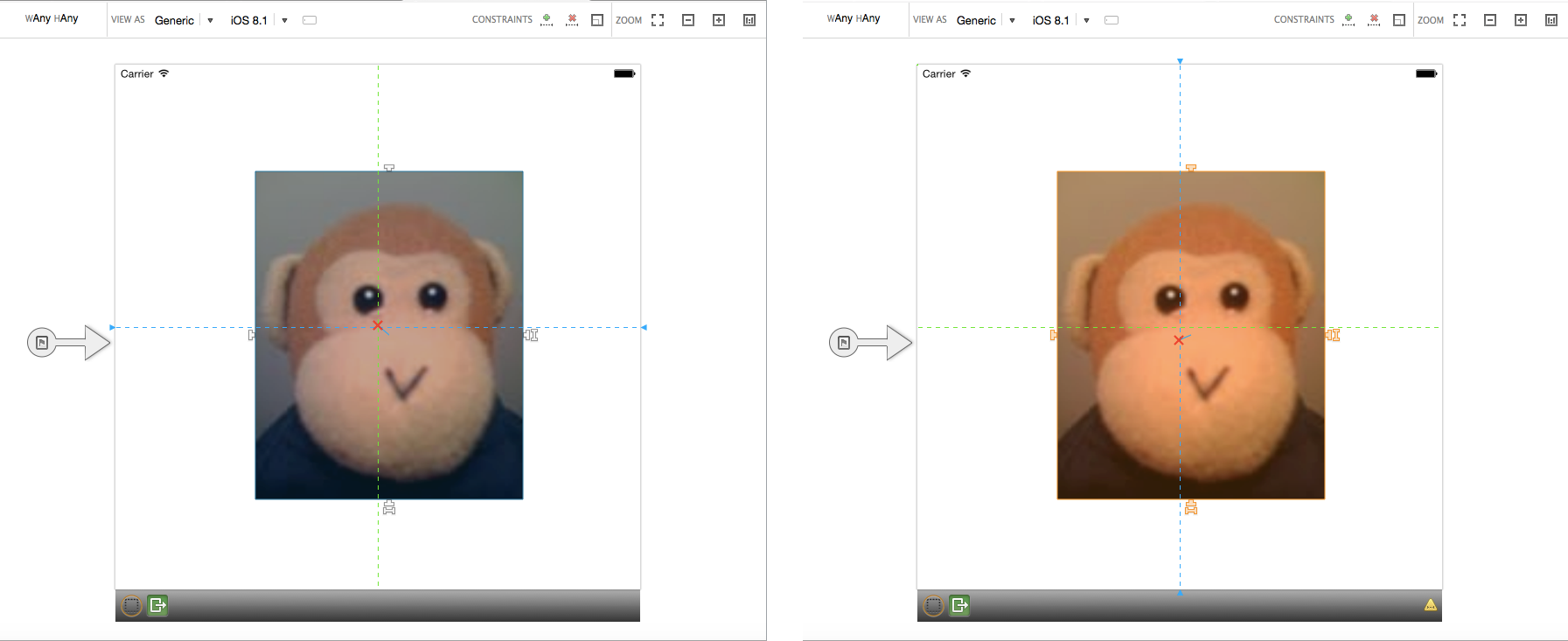 Centering the image