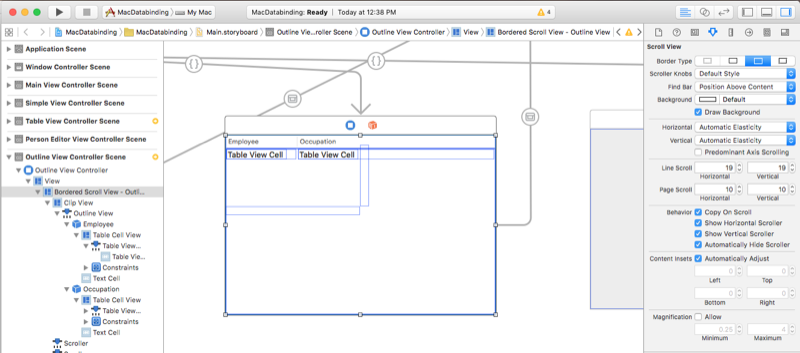 Creating the outline view Creating the outline view