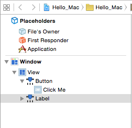 Selecting an element in the Interface Hierarchy Selecting an element in the Interface Hierarchy