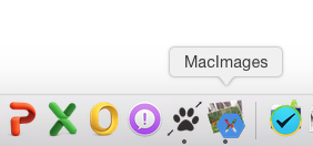 An example of an app icon in the macOS dock An example of an app icon in the macOS dock
