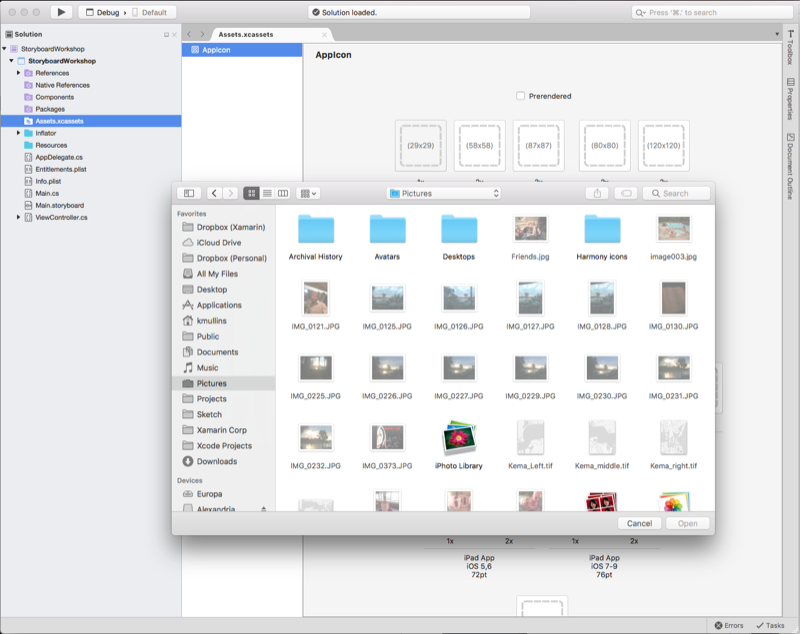 Selecting an icon image Selecting an icon image