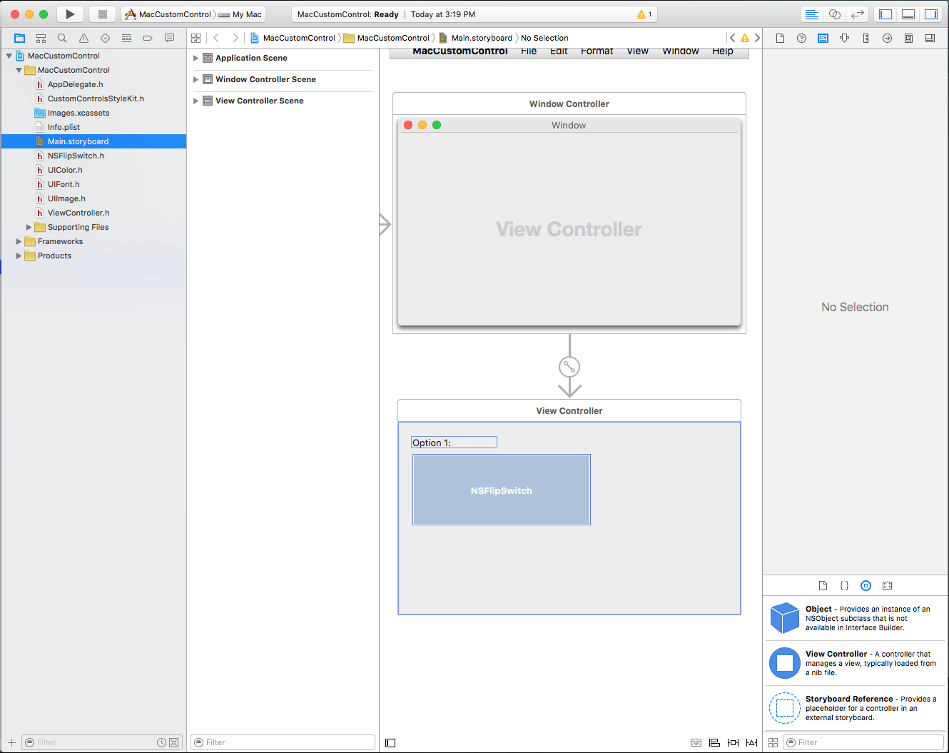 Editing the storyboard in Xcode