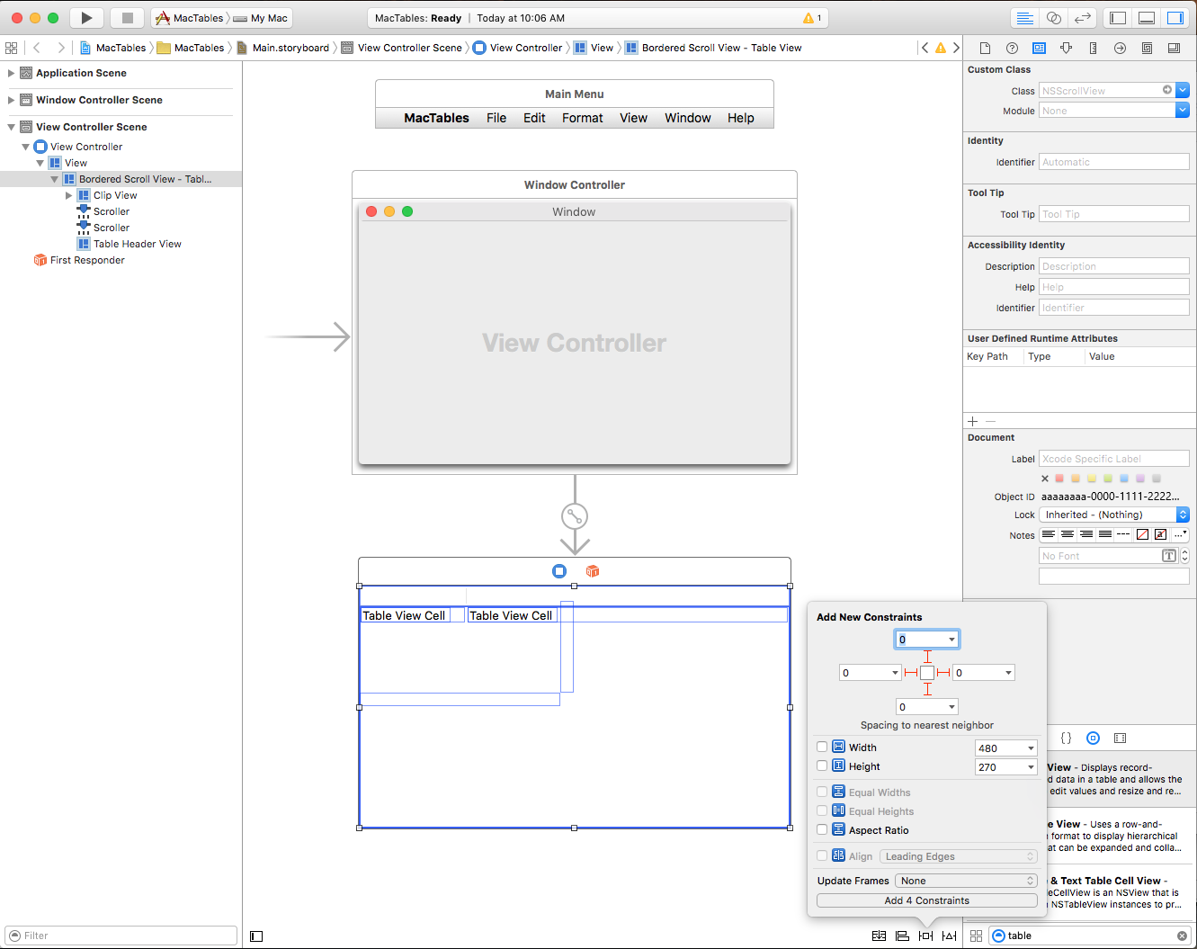 Editing constraints