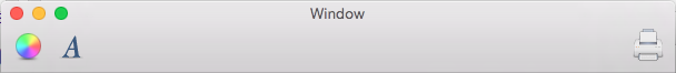 An icon-only toolbar An icon-only toolbar