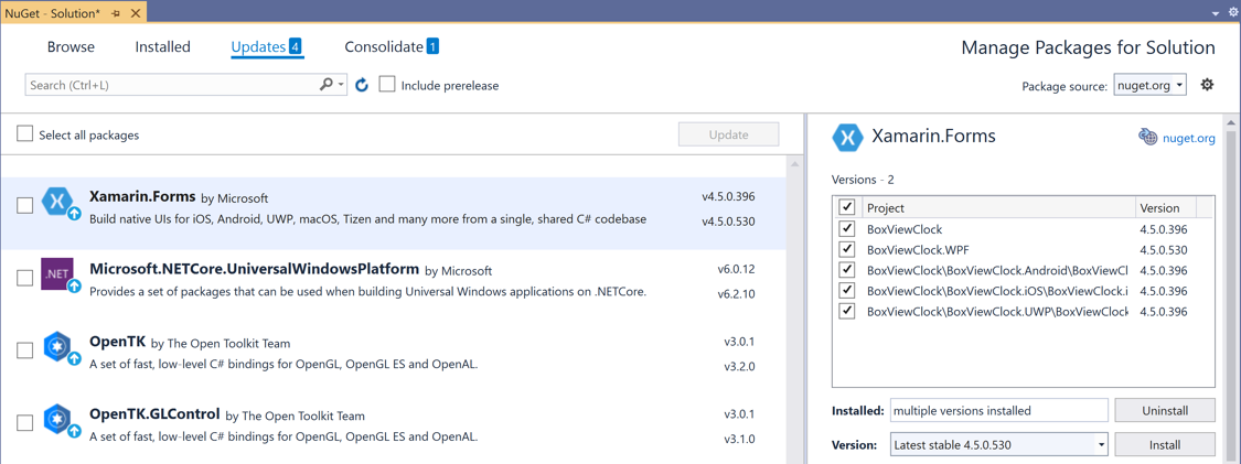 Update the NuGet package Update the NuGet package