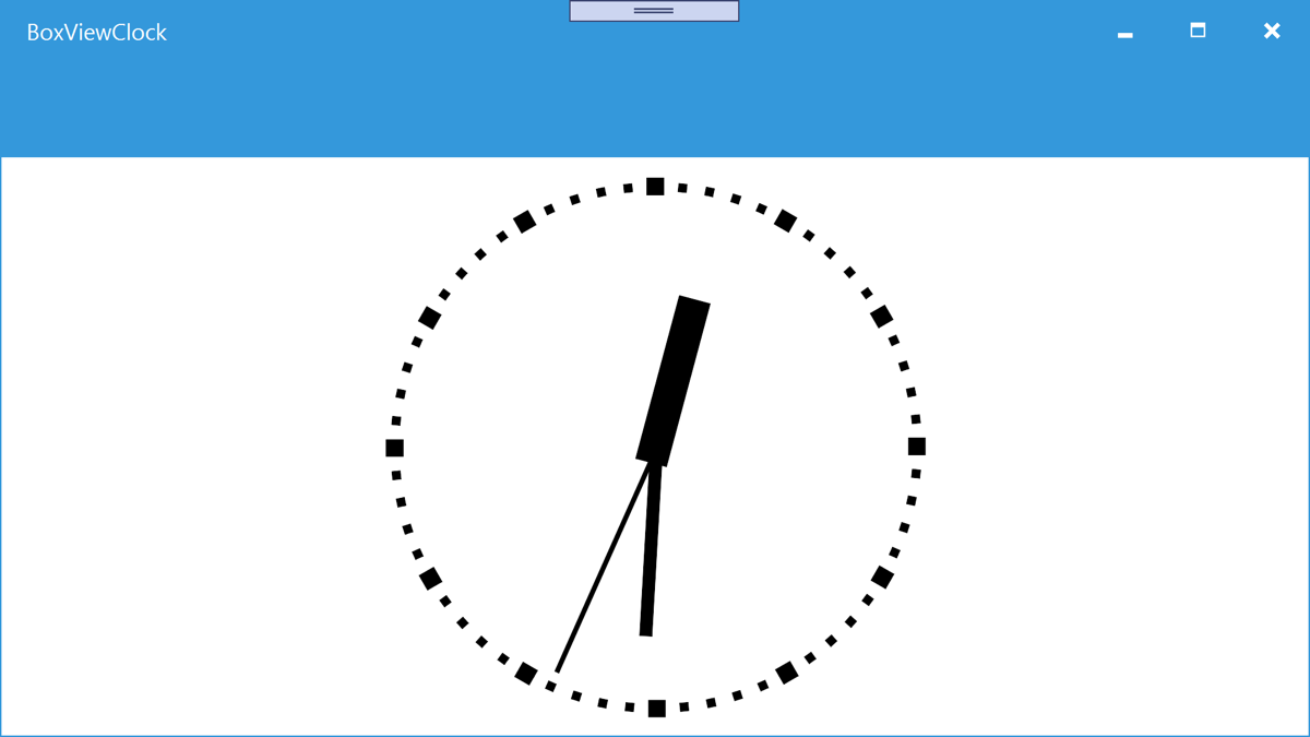 WPF BoxView Clock WPF BoxView Clock