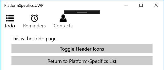 TabbedPage icons enabled platform-specific TabbedPage icons enabled platform-specific