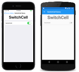 SwitchCell Example SwitchCell Example