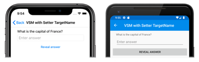 VSM setter targetname - normal VSM Setter TargetName: Normal State