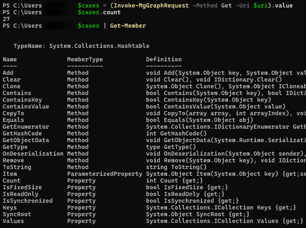 PowerShell example for extracting URL.