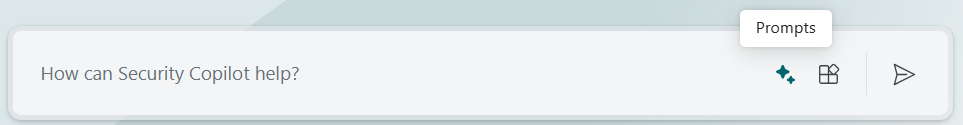 Screenshot of prompt bar