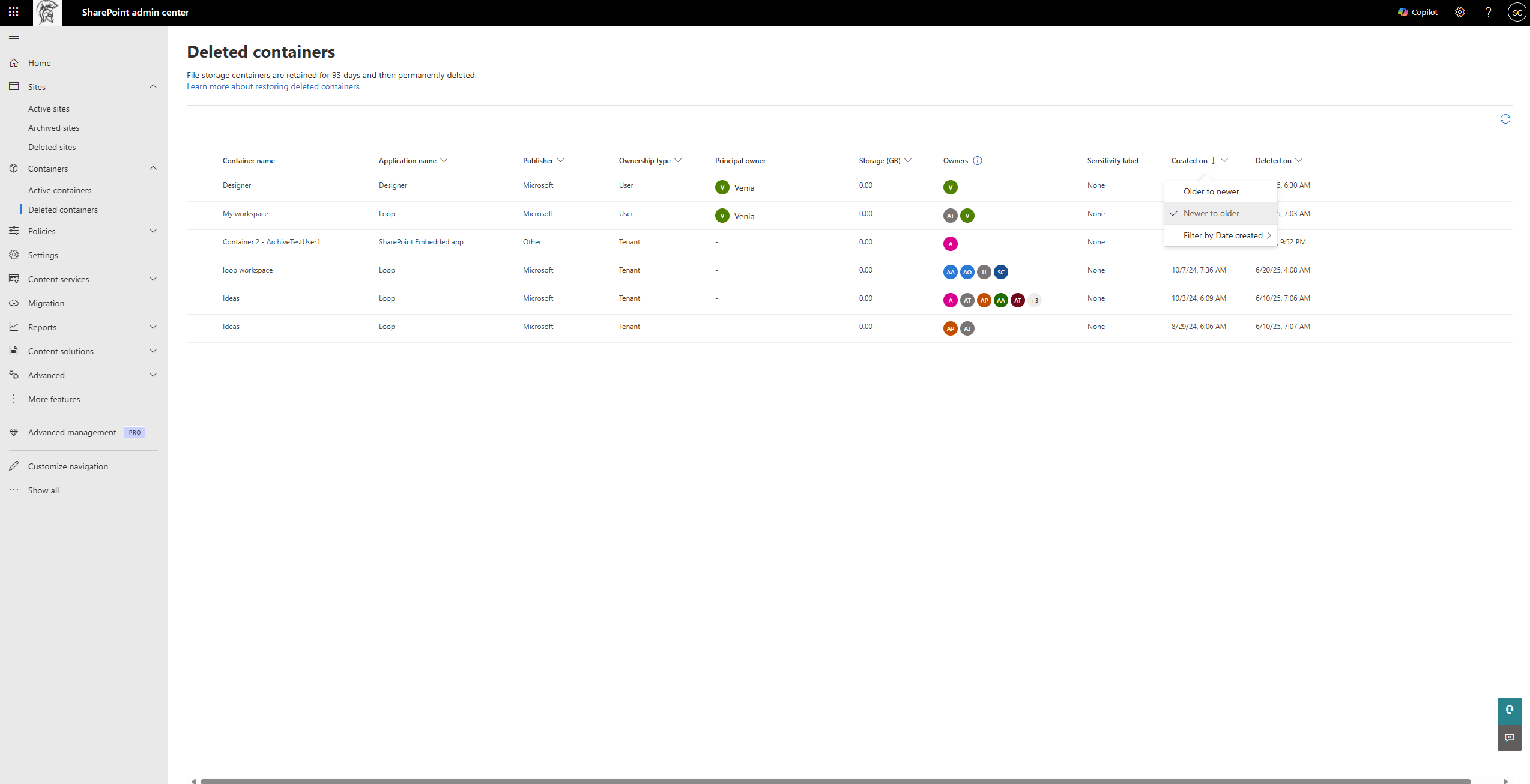 SPE Container Sorting_on_Delete