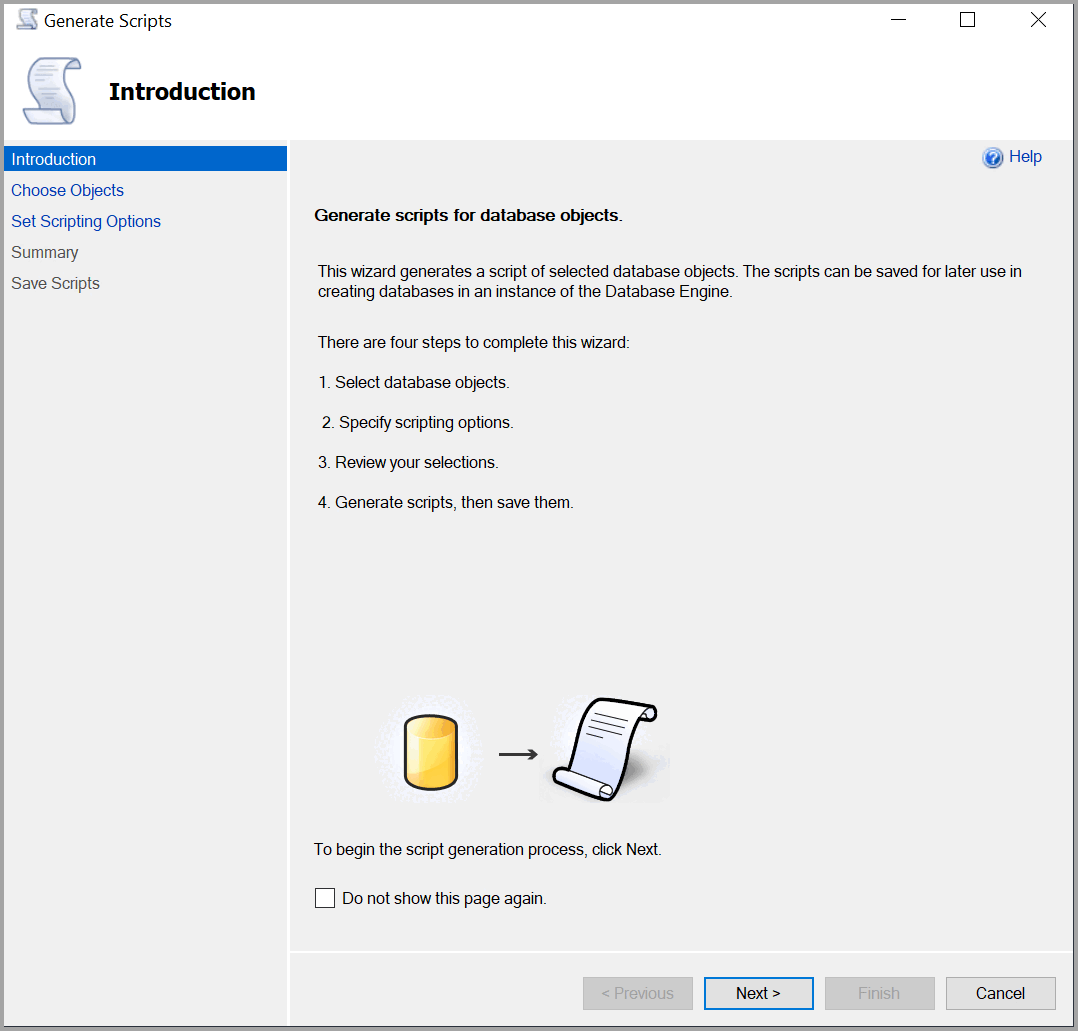 Screenshot of Introduction Page.