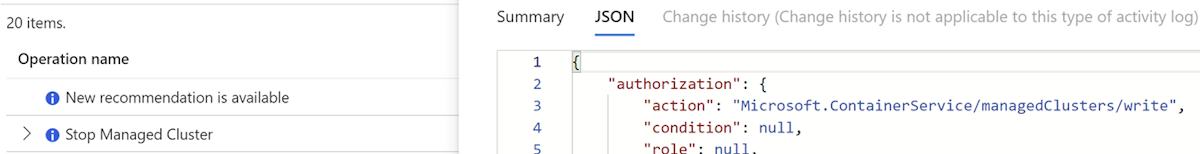 Screenshot that shows JSON data.