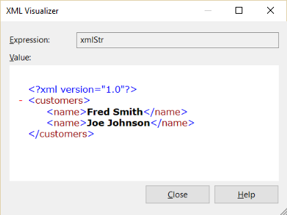 XML String Visualizer XML String Visualizer