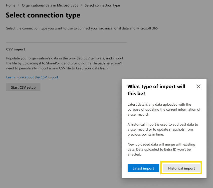 A screenshot shows how to start the import.