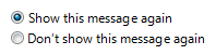 screen shot of show/don't show radio buttons
