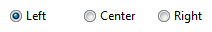 screen shot of horizontal radio-button alignment