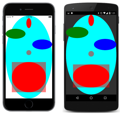 EllipseView Custom Renderers Triple screenshot of Ellipse Demo