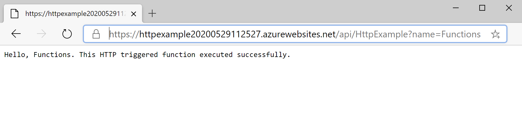 Functieantwoord in de browser