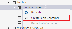 Contextmenu voor blobcontainers maken