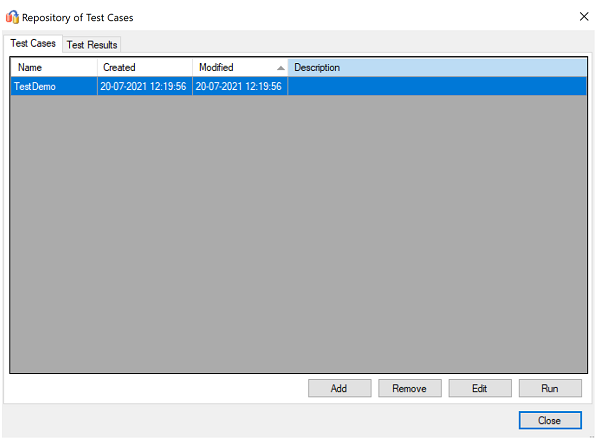 Screenshot die de stap laat zien om de repository te testen.