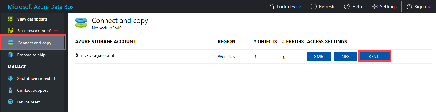 Pagina 'Verbinding maken en kopiëren'