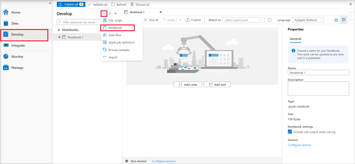 Nieuw notitieblok Nieuw notitieblok