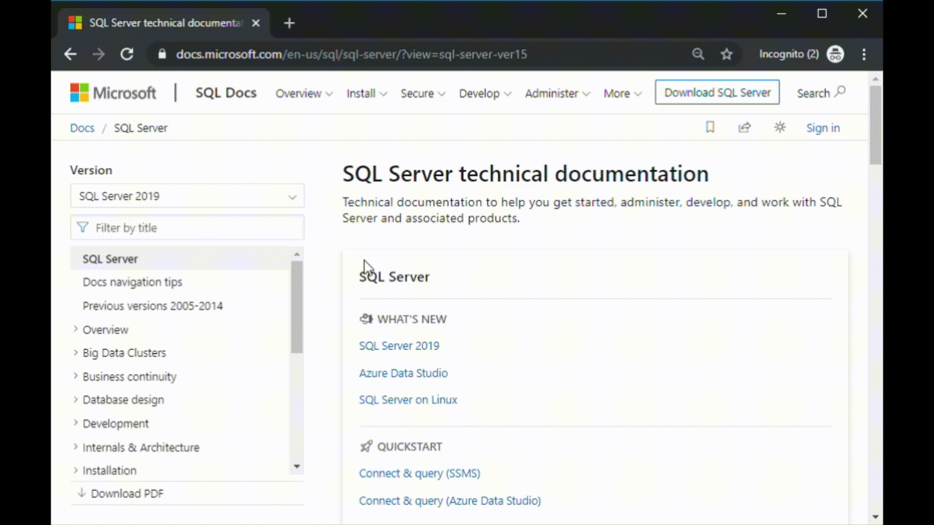 Schermopname van de optie voor het gebruik van het filtervak.