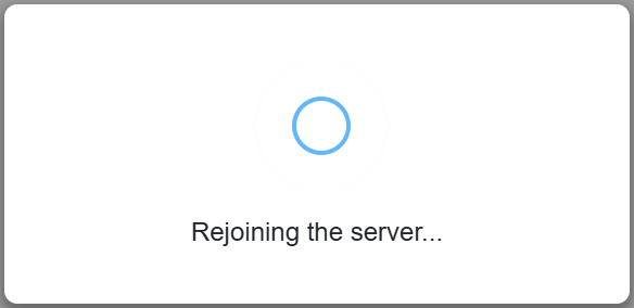 Standardgränssnittet för återanslutning.