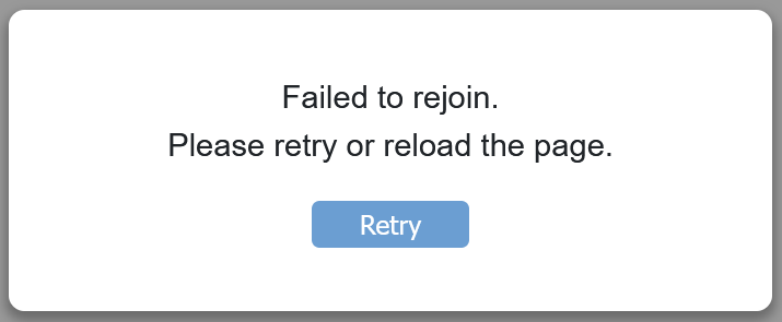 Standardgränssnittet för återförsök.