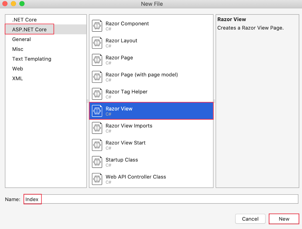 Dialogrutan Lägg till nytt objekt