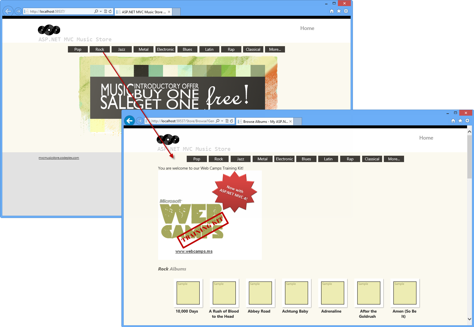 MVC Music Store - View Injection MVC Music Store - View Injection