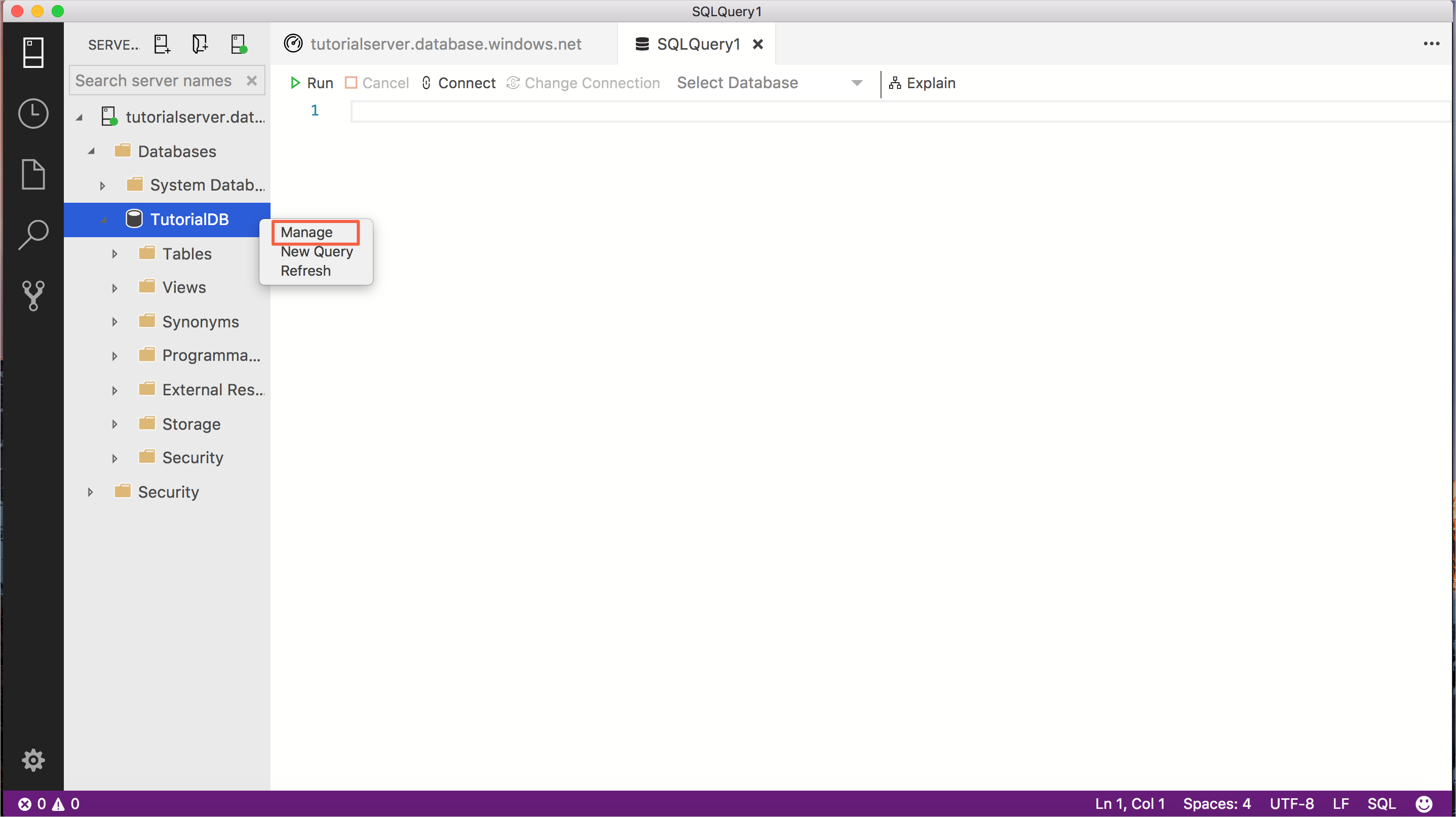 kontextmeny – Hantera