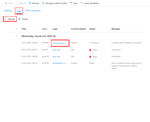 En skärmbild som visar de ändringar som checkas in och skickas till GitHub.