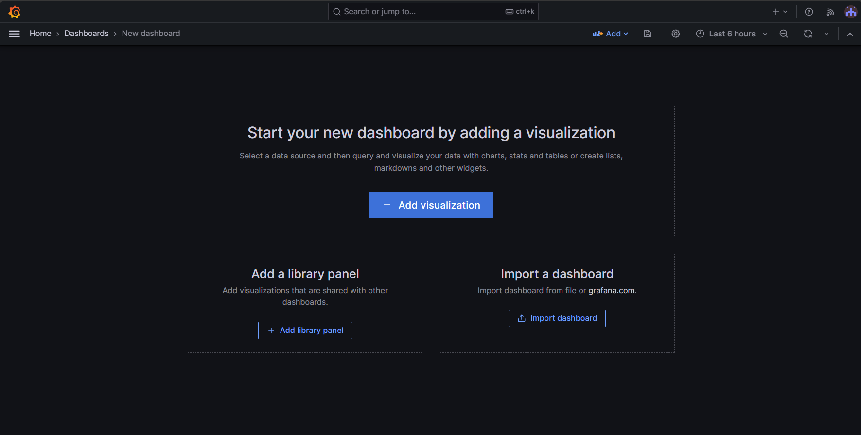 Skärmbild av Lägg till visualisering.