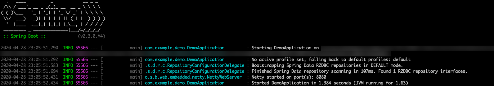 Skärmbild av programmet som körs.