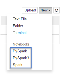 Kärnor för Jupyter Notebook med Spark.