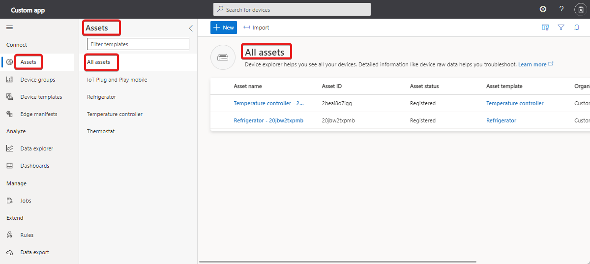 Skärmbild som visar uppdaterad text i användargränssnittet.