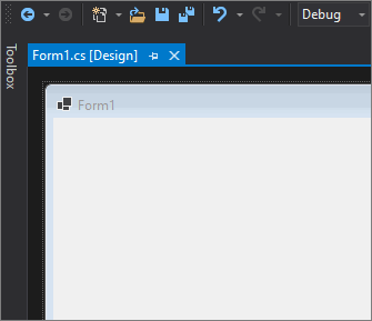 Dubbelklicka på en kontroll i verktygslådan i Visual Studio för .NET Windows Forms