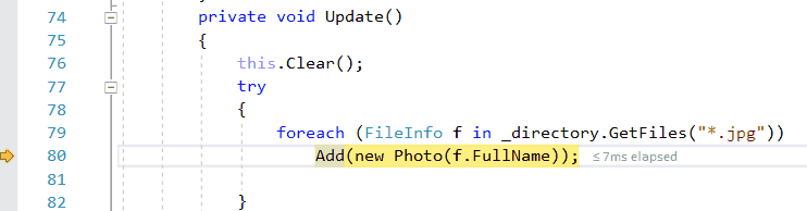 Flytta körningspekaren Flytta körningspekaren