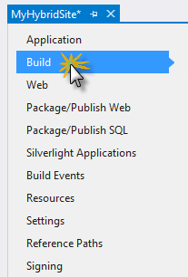 “生成”部分 “生成”选项卡